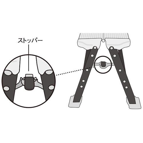 ロゴス LOGOS ラダーチェア  73189306 脚立型チェア スツール 踏み台 キャンプ アウトドア チェア｜esports｜06