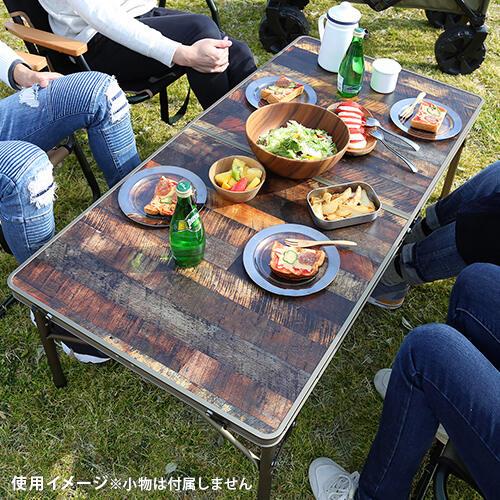 QUICKCAMP 折りたたみテーブル 120×60cm 二つ折り QC-2FT120 VT QUICKCAMP 折りたたみテーブル 120×60cm 二つ折り QC-2FT120 VT