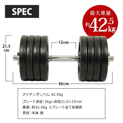LEADING EDGE（リーディングエッジ） アイアンダンベル 片手40kg×2個 