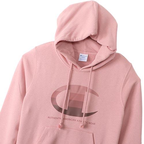 チャンピオン Champion レディース プルオーバースウェットパーカー グレイッシュピンク Cw S105 980 長袖 フーディ カジュアルウェア トップス Esports Paypayモール店 通販 Paypayモール