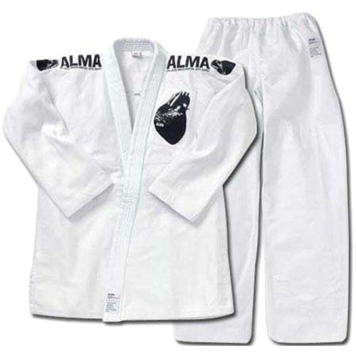 マーシャルワールド アルマ ALMA 海外製柔術着 上下セット 白帯付 JU2 