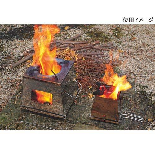 ユニフレーム UNIFLAME BBQ&七輪&焚火台 ネイチャーストーブ ラージ 682982 シルバー キャンプ ストーブ たき火 焚き火 野外 バーベキューコンロ|YOCABITO PayPayモール店|02
