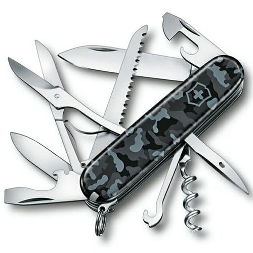 ビクトリノックス Victorinox ハントマン ネイビーカモフラージュ マルチツール 十徳ナイフ アーミーナイフ アウトドア キャンプ サバイバル 防災用品 可愛いクリスマスツリーやギフトが