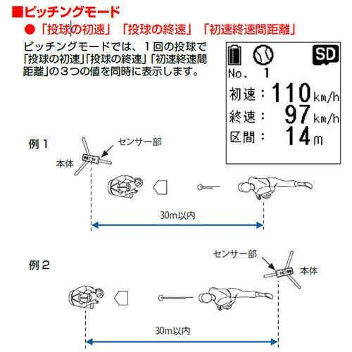 ユピテル Yupiteru スピードガン BSG-1 野球練習器具 設備 道具 球速 