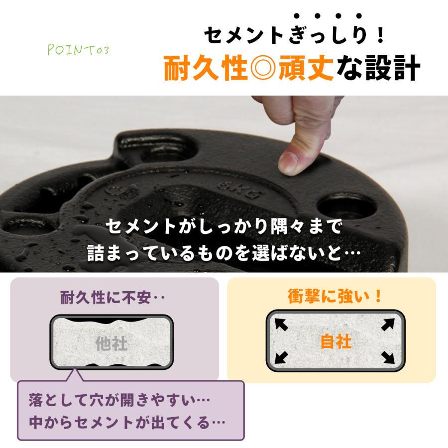 クイックキャンプ　テント用重り　6kg　4個セット　ブラック　ウエイト　イベント QUICKCAMP（クイックキャンプ） ☆10%OFFクーポン 10/4-5☆ タープ用