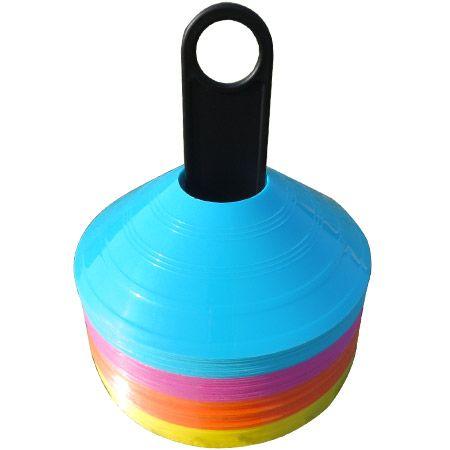 マーカーコーン 40枚セット 4色 スタンド バッグ付き Esmc 040 台湾製 サッカー フットサル ドリブル練習 アジリティトレーニング 卒業 卒団記念品