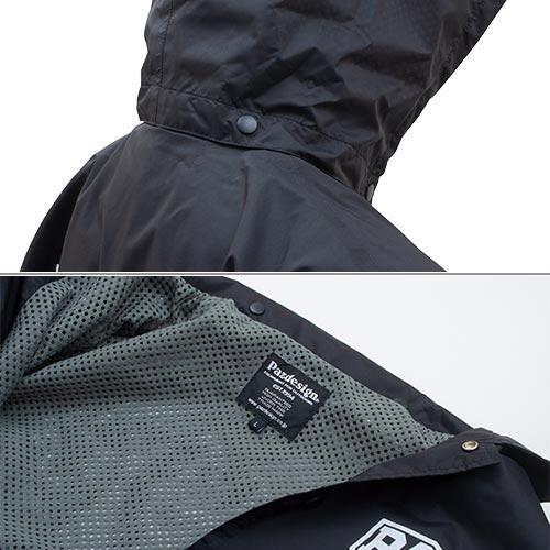 パズデザイン Pazdesign グランド レインジャケット SJK-015 ブラック/プリントB メンズ レディース フィッシング 釣り具 ウェア レインウェア 雨具｜esports｜05