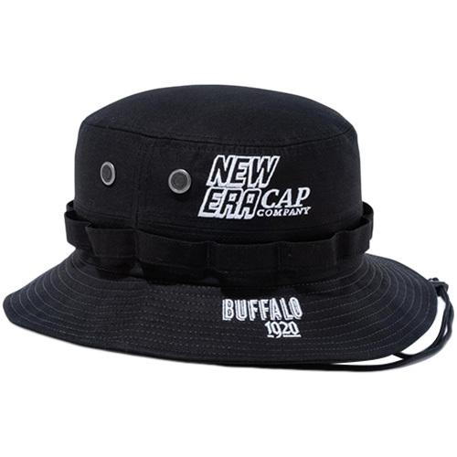 ニューエラ New Era メンズ レディース バケットハット アドベンチャー バックサテン M Lサイズ ブラック 帽子