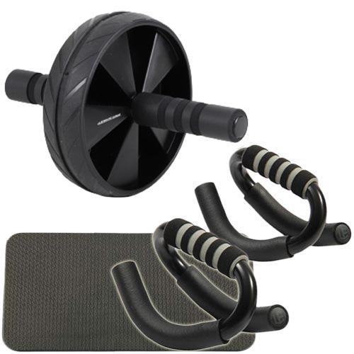 リーディングエッジ まとめ買い特価 Leadingedge 腹筋ローラー プッシュアップバー セット マット付き 筋トレ フィットネス 体幹 腹筋 腕立て アブホイール アブローラー