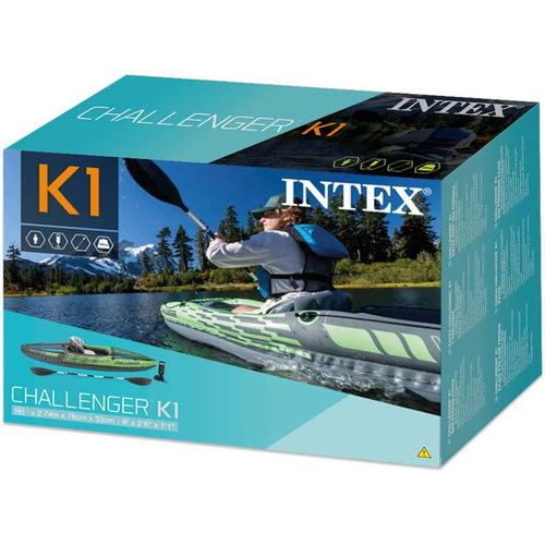 インテックス INTEX チャレンジャーK1 カヤック レジャーボート 274cm×76cm×33cm 68305 国内正規販売店 アウトドア カヌー ボート 川 海 送料無料｜esports｜03