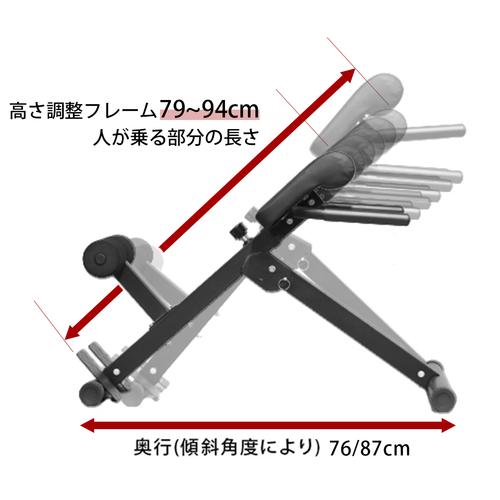 リーディングエッジ LEADING EDGE バックエクステンションベンチ 折りたたみ 背筋トレーニング用 LE-HRC GY グレー LEBNC ベンチ トレーニングベンチ 体幹強化｜esports｜04