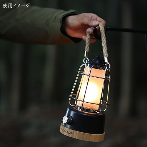 クイックキャンプ QUICKCAMP アンティーク風 LEDランタン メノーラ USB充電式 QC-LED370 BK ブラック QCOTHER キャンプ アウトドア インテリア 防災 非常用|YOCABITO |05