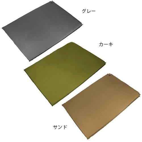 クイックキャンプ QUICKCAMP 車中泊マット 5cm 厚手 ダブルサイズ QC-CMD5.0 GY グレー QCSLEEPING QCMAT エアー インフレーターマット アウトドア用寝具|YOCABITO |01