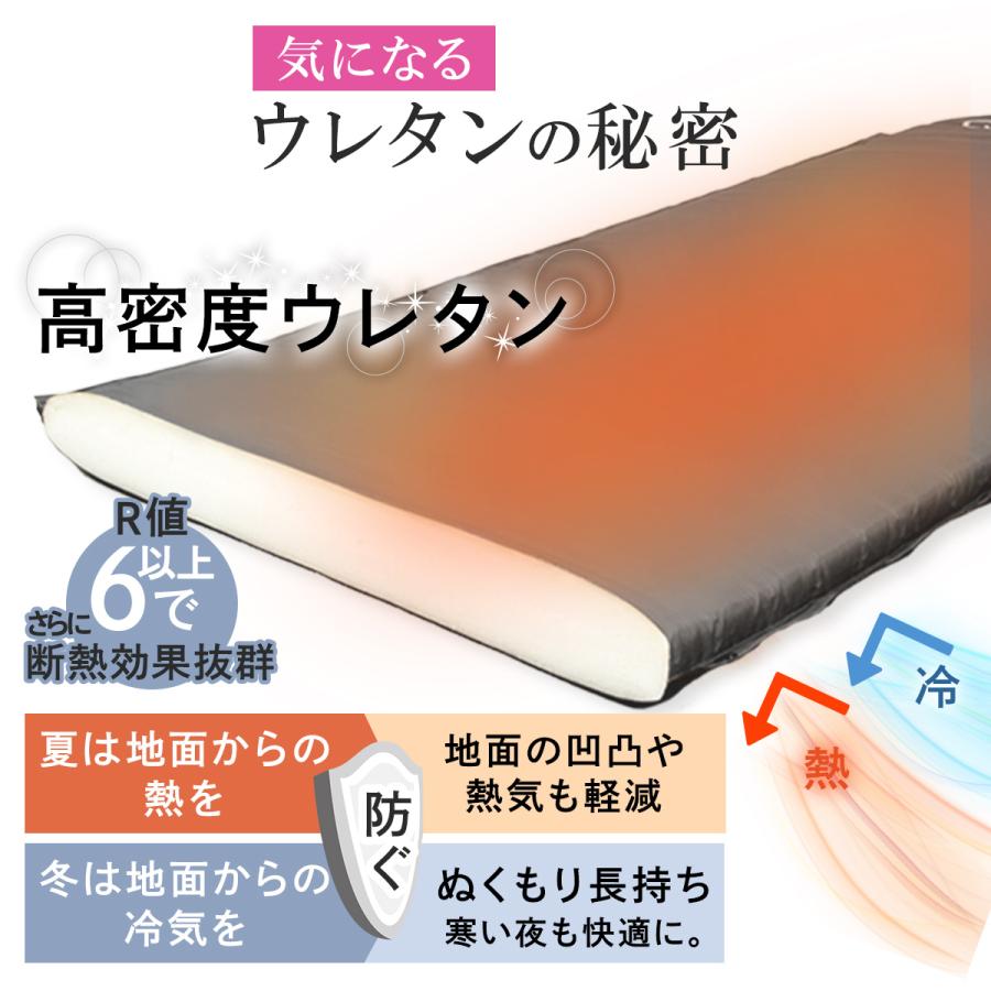 QUICKCAMP（クイックキャンプ） 車中泊マット 8cm シングル サンド 2枚