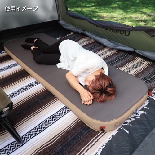 クイックキャンプ QUICKCAMP 極上インフレータブルベッド 10cm 極厚 シングルサイズ 1人用 QC-AM70 SD サンド QCSLEEPING QCMAT｜esports｜06