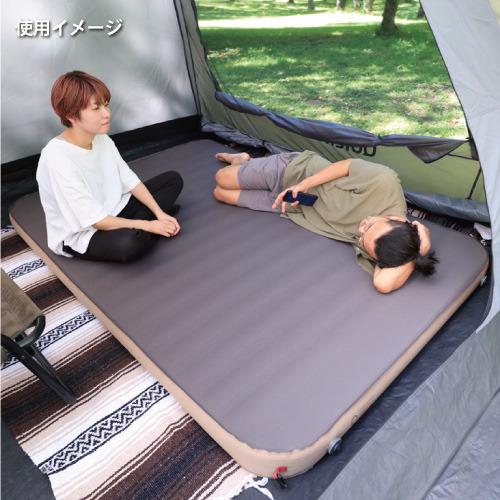 QUICKCAMP 極上インフレータブルベッド 10cm 極厚 ダブルサイズ 2人用 