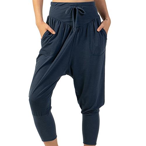 宅送 スーパーナチュラル Super Natural レディース フルレングスワイドサルエルパンツ W Harem Pant ダークデニム Snw M87 ヨガウェア ピラティス 春夏新色 Www Simon Page Com