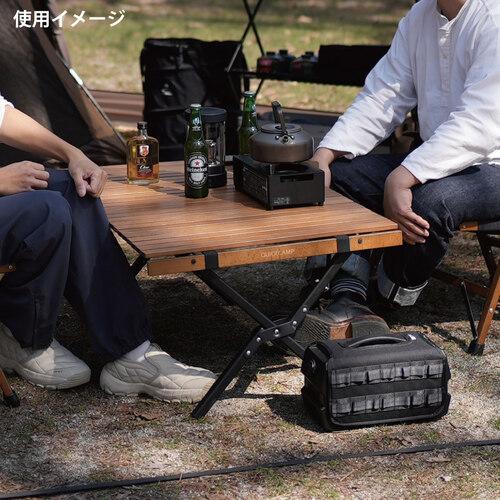 QUICKCAMP 折りたたみ ウッドロールテーブル 90×60cm QC-WTX90 QUICKCAMP 折りたたみ ウッドロールテーブル 90×60cm QC-WTX90