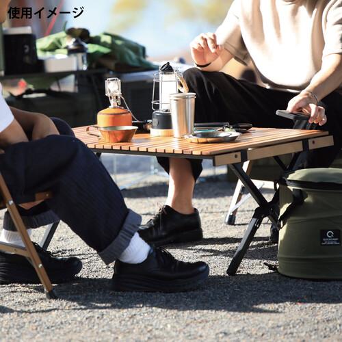 QUICKCAMP 折りたたみ ウッドロールテーブル 90×60cm QC-WTX90 QUICKCAMP 折りたたみ ウッドロールテーブル 90×60cm QC-WTX90