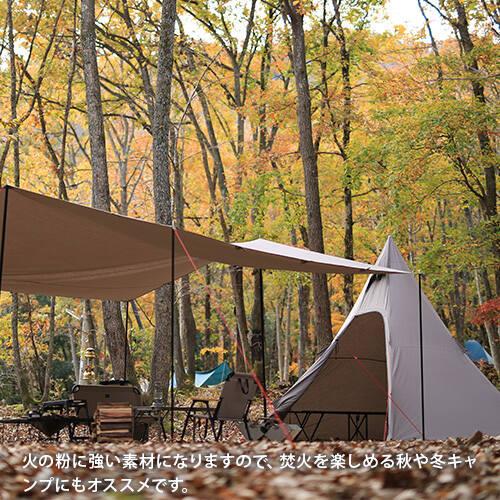 QUICKCAMP ポリコットン ワンポールテント 3点セット QC-TCT440 QUICKCAMP ポリコットン ワンポールテント 3点セット QC-TCT440