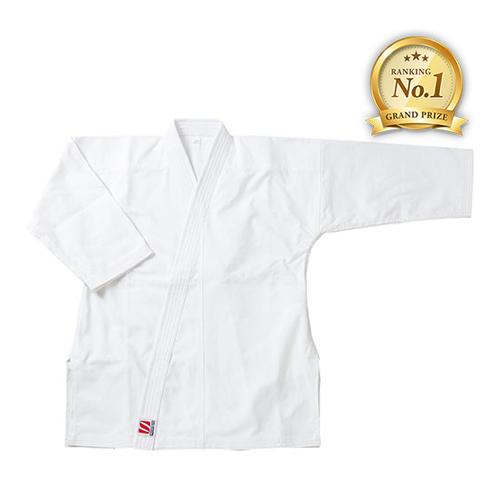 九櫻 KUSAKURA 晒10号 師範・有段者向 空手衣 上衣のみ 4号 R1NC4 白  