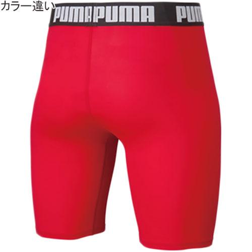 プーマ PUMA コンプレッション ショートタイツ 656333 13 プーマシルバー メンズ スパッツ ショート丈 インナー アンダーウェア コンプレッションウェア｜esports｜02