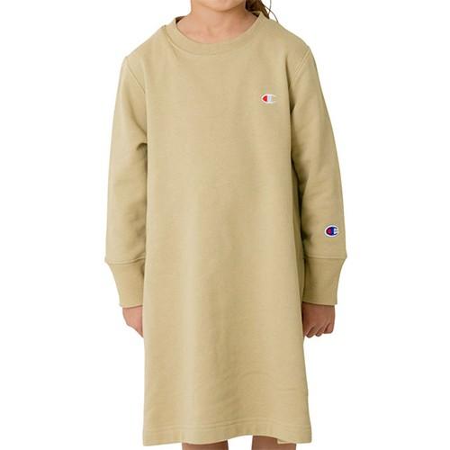 チャンピオン Champion キッズ ワンピース One Piece ベージュ Cs6406 03 ジュニア 女の子 スウェット スポーツウェア カジュアル Esports Paypayモール店 通販 Paypayモール