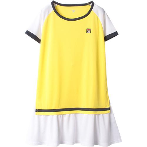正規激安 フィラ Fila レディース テニス ワンピース イエロー Vl2290 18 半袖 テニスウェア ゲームウェア 試合 Rakuten Www Ashloc Com