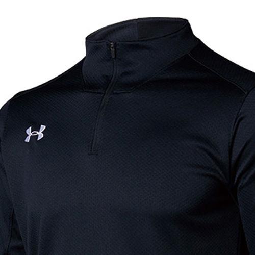 アンダーアーマー UNDER ARMOUR ニット トップス 1365019 001 ブラック メンズ 長袖 ジャケット ジャージ フルジップ スポーツウェア トレーニング サッカー｜esports｜03