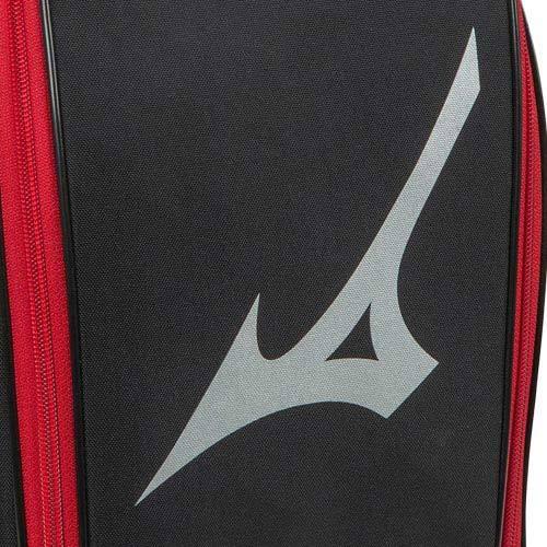 ミズノ MIZUNO シューズケース 1FJK0021 96 ブラック×レッド シューズバッグ 鞄 靴入れ スポーツ 野球|YOCABITO PayPayモール店|02