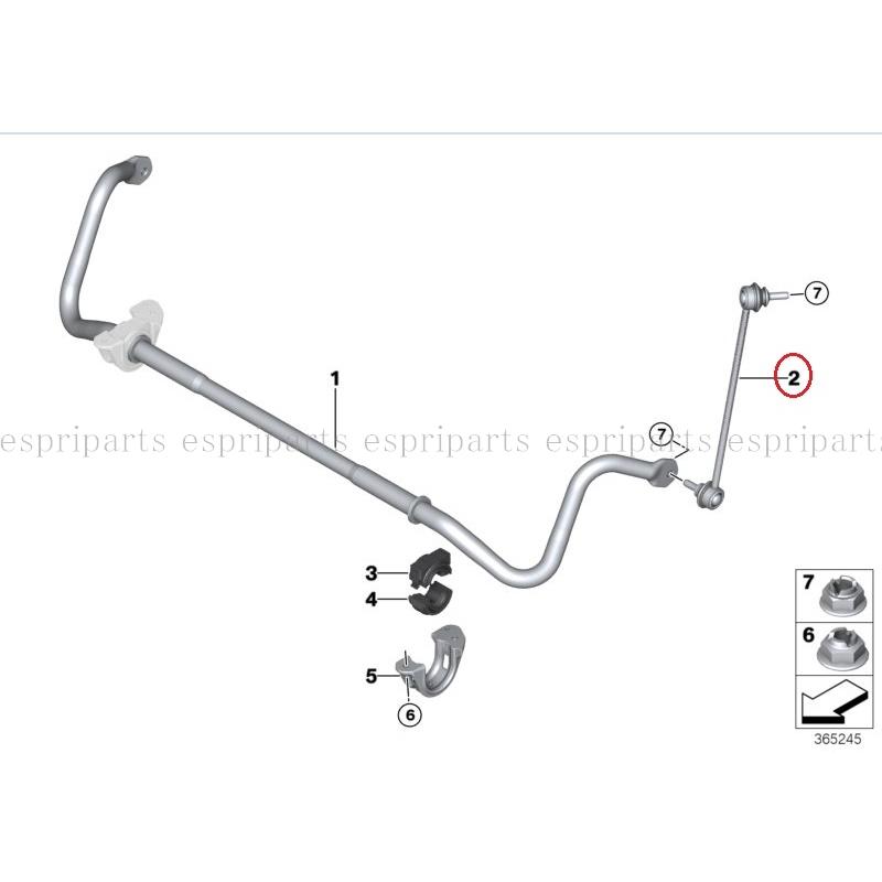 BMW F83 M4 フロント スタビリンク スタビライザーリンク スタビロッド 左右セット 31302284643 31302284644 新品_1