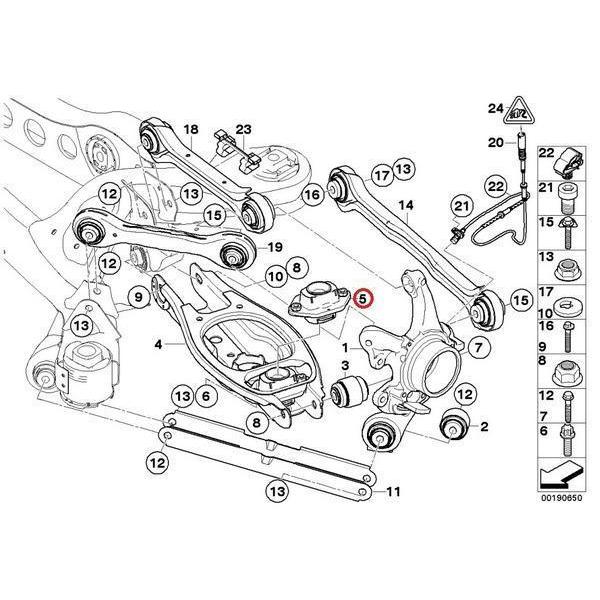 BMW BMW E90 E91 E92 E93 リア リヤ アッパーマウント ロアマウント