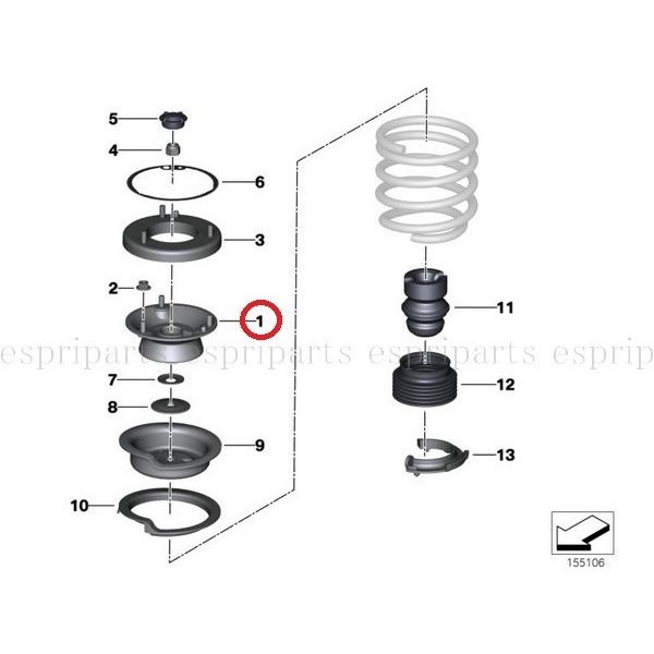 t*a様 BMWストラットアッパーマウントOEM品2,3,4シリーズ313068 t*a様 BMWストラットアッパーマウントOEM品2,3,4シリーズ313068