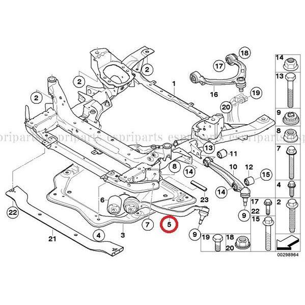 BMW E70 E71 F15 F16 X5 X6 テンションロッド プルストラット スラストアーム 左右セット 31126773949 / 31126773950 / 31126863169 / 31126863170 新品 即納｜espri-parts｜02