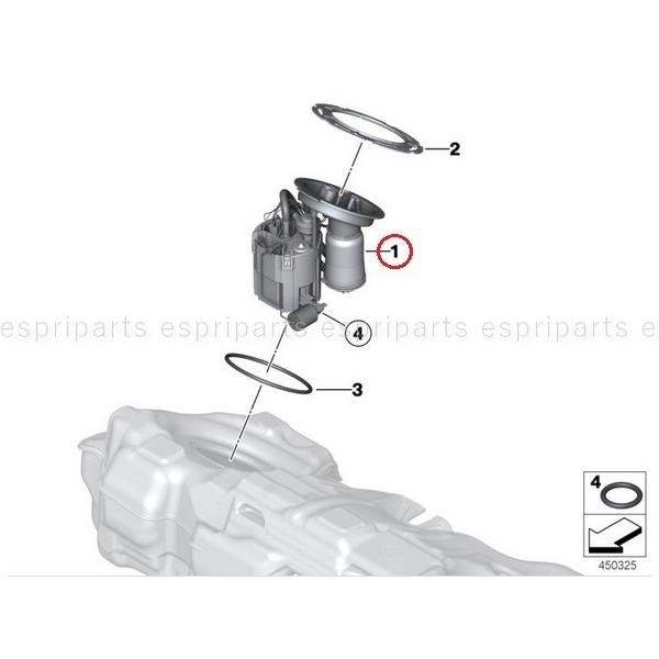 BMW BMW F20 F21 116i 118i 120i フューエルポンプ 燃料ポンプ 1611 