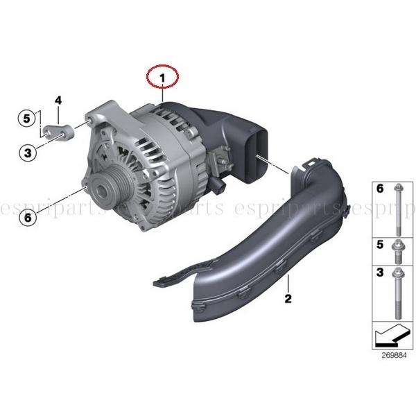 BMW BMW F20 F21 116i 118i 120i オルタネーター ダイナモ 170A