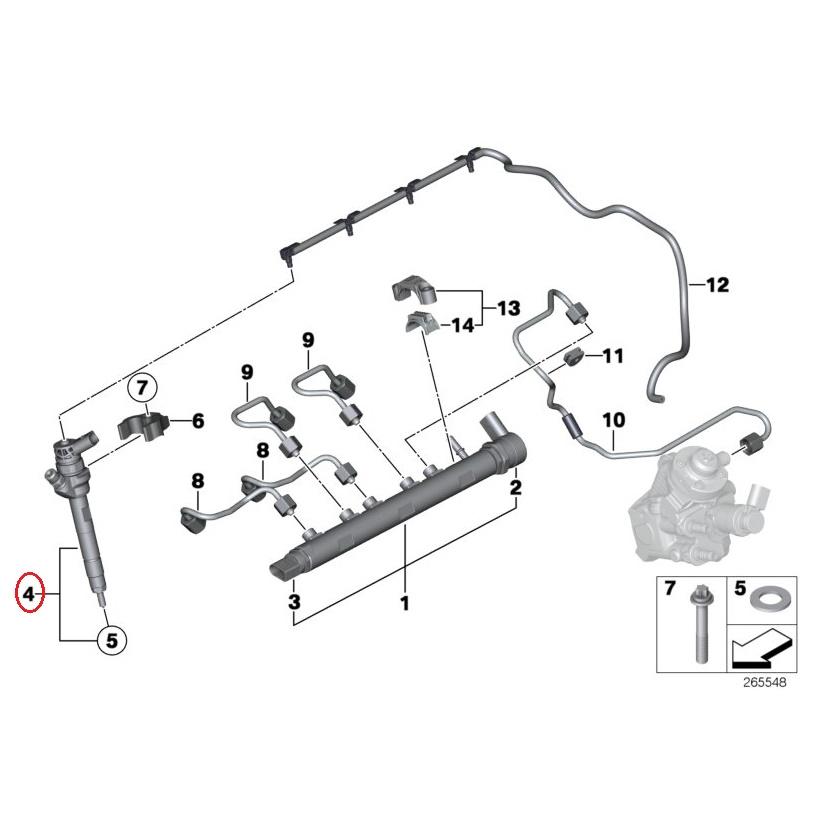 BMW ディーゼル F30 F31 320d N47D インジェクター 13537810702 BMW ディーゼル F30 F31 320d N47D インジェクター 13537810702