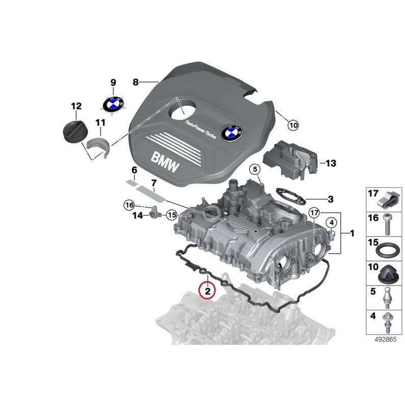 BMW BMW F48 X1 18is F39 X2 18is B38 エンジン ヘッドカバー