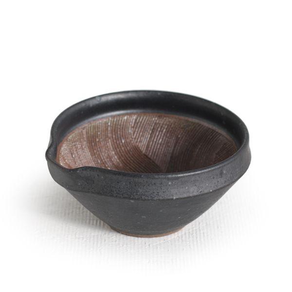 山只華陶苑 juju mortier すり鉢 5寸 黒 岐阜県多治見市 陶器 i-32463 | 