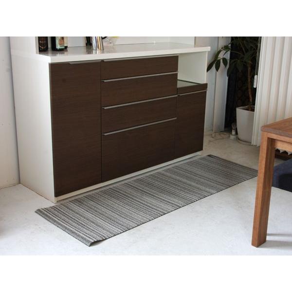 【chilewich】 チルウィッチSkinnhy Stripe RUNNER 61×183cm (001:birch)  キッチンマット 32109 | chilewich | 02