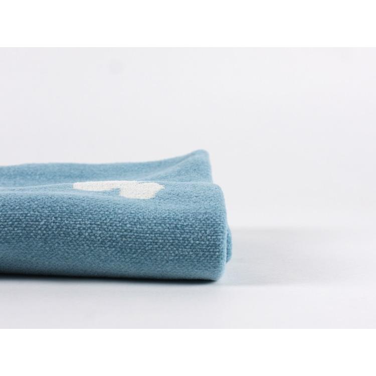 【正規取扱店】KLIPPAN シュニールコットン ミニブランケット CHOUCHO(SIZE:約70cm×90cm/ライトブルー) KP254003 35344 | KLIPPAN | 04