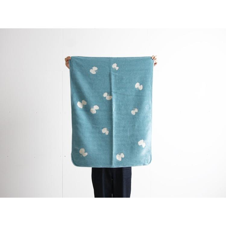 【正規取扱店】KLIPPAN シュニールコットン ミニブランケット CHOUCHO(SIZE:約70cm×90cm/ライトブルー) KP254003 35344 | KLIPPAN | 06
