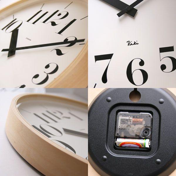 Lemnos（レムノス） Lemnos RIKI CLOCK (SIZE:L φ35.4cm) WR-0401L 壁
