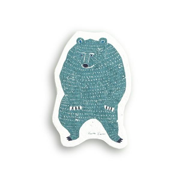e.pop-up sponge 型抜き くま NIKTC0101 天然素材 メール便可 i-28569 | ecomfortHouse