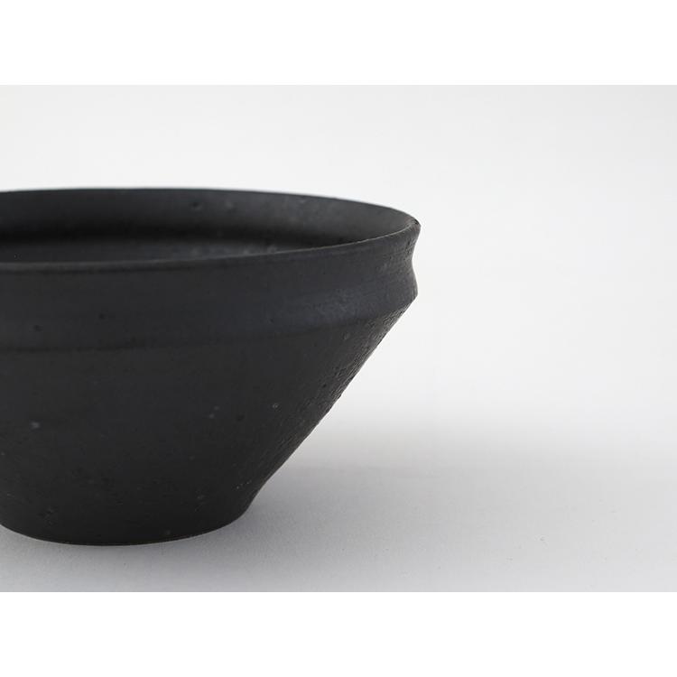 山只華陶苑 juju mortier 飯椀 黒 岐阜県多治見市 陶器 エスプリオリジナル i-29447 |  | 04