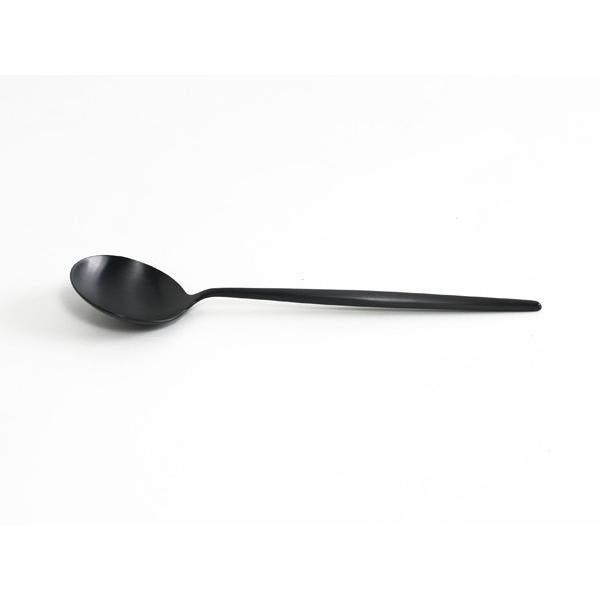 【Cutipol】 MOON テーブルスプーン マットブラック CT-MO-05-BLF カトラリー クチポール ムーン  30990 | Cutipol | 01