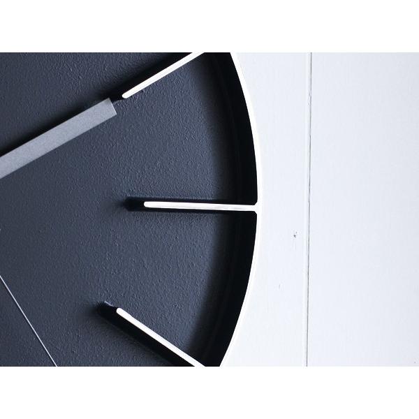 Lemnos Edge Clock (SIZE:L ブラック) AZ-0115 BK レムノス 壁掛時計 i-32220 | Lemnos | 03