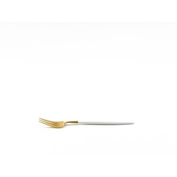 【Cutipol】GOA ペストリーフォーク ホワイトマットゴールド CT-WGO-GB-24 カトラリー クチポール ゴア  29585 | Cutipol | 01