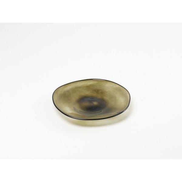 fresco kasumi plate ( SS / browngreen ) プレート 辻野剛 吹きガラス