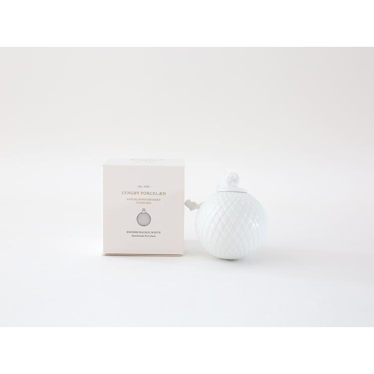 【LYNGBY PORCELAIN】 RHOMBE BAUBLES (white) リュンビューポーセリン ツリー 装飾 オーナメント i-21772 |  | 05